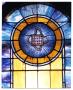 Primary view of [Stained Glass Window Pane of a Breastplate]
