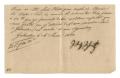 Text: [Receipt for 10 francs, 50 cents paid to Schertz, January 6, 1844]