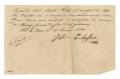 Text: [Receipt for 15 francs paid to Justin Bulacher, January 15, 1844]