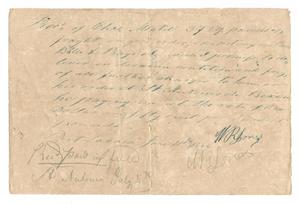 Primary view of object titled '[Receipt for delivery of goods, June 11, 1844]'.