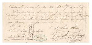 Primary view of object titled '[Two documents requesting payment, May 3, 1845 and May 3, 1846]'.