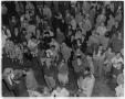 Thumbnail image of item number 1 in: '[A crowd of people outside Delwood Pharmacy]'.