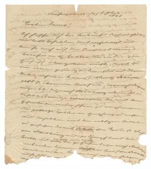 Primary view of object titled '[Letter from Ludwig Huth to Ferdinand Louis Huth, September 15, 1843]'.