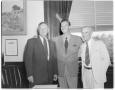 Photograph: [Governor Jester, Actor Zachary Scott,  and unidentified man]