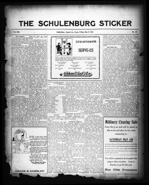 Primary view of object titled 'The Schulenburg Sticker (Schulenburg, Tex.), Vol. 22, No. 32, Ed. 1 Friday, May 5, 1916'.