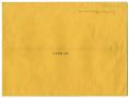 Legal Document: [Envelope from Box 3, Folder 6]