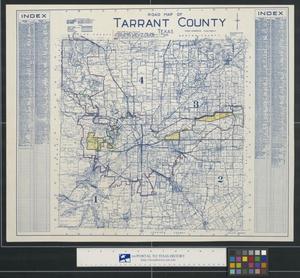 Primary view of object titled 'Road map of Tarrant County Texas'.