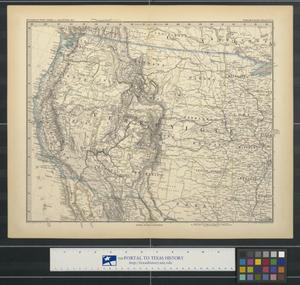 Primary view of object titled '[Map of the western United States].'.