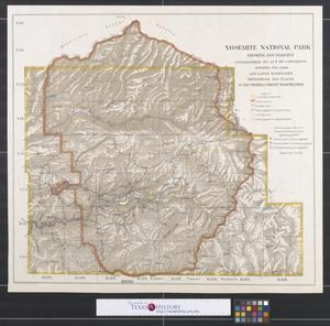 Primary view of object titled 'Yosemite National Park, showing boundaries established by act of Congress : approved Feb. 7, 1905, and lands eliminated therefrom and placed in the Sierra Forest Reservation.'.