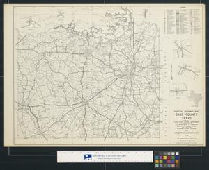Primary view of object titled 'General highway map Cass County Texas'.