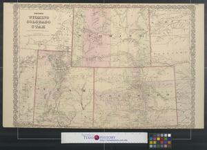 Primary view of object titled 'Colton's Wyoming, Colorado, and Utah.'.
