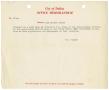 Thumbnail image of item number 1 in: '[Memorandum - Lee Harvey Oswald Job Application, October 15, 1963]'.