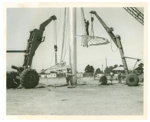 Primary view of object titled '[LeTourneau Dome Construction]'.