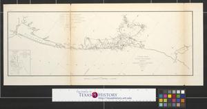 Primary view of object titled 'Sketch I, showing the progress of the survey in section no. 9 from 1848 to 54.'.