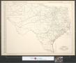 Thumbnail image of item number 1 in: 'Black and white mileage map, Texas.'.