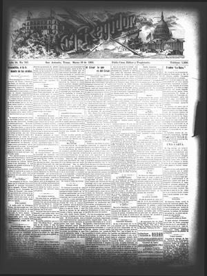 Primary view of object titled 'El Regidor. (San Antonio, Tex.), Vol. 16, No. 707, Ed. 1 Thursday, March 19, 1903'.