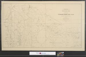 Primary view of object titled 'Drainage map showing portions of Wyoming, Idaho and Utah.'.
