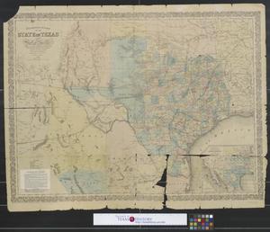 Primary view of object titled 'Richardson's new map of the state of Texas including part of Mexico.'.