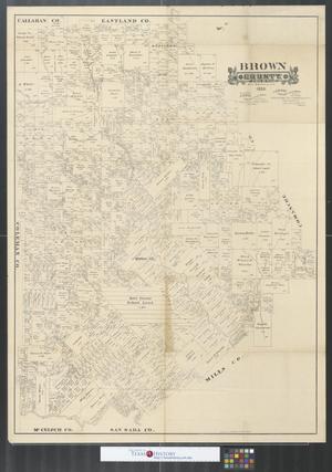 Primary view of object titled 'Brown County, state of Texas.'.