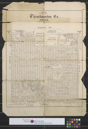 Primary view of object titled 'Map of Throckmorton Co., Texas'.