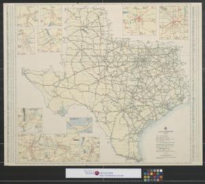 Primary view of object titled 'Texas Highway Map.'.
