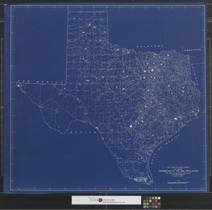 Primary view of object titled 'Map showing distribution of the 1930 population : Data from the Bureau of the Census, 1935.'.