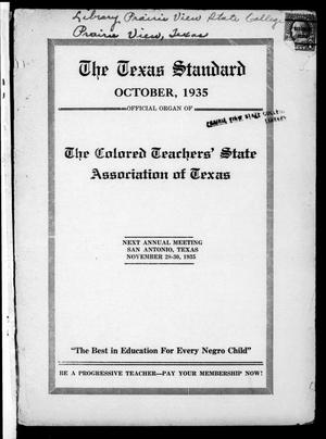 Primary view of object titled 'The Texas Standard, Volume 9, Number 2, October 1935'.