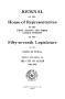 Legislative Document: Journal of the House of Representatives of the First, Second, and Thi…