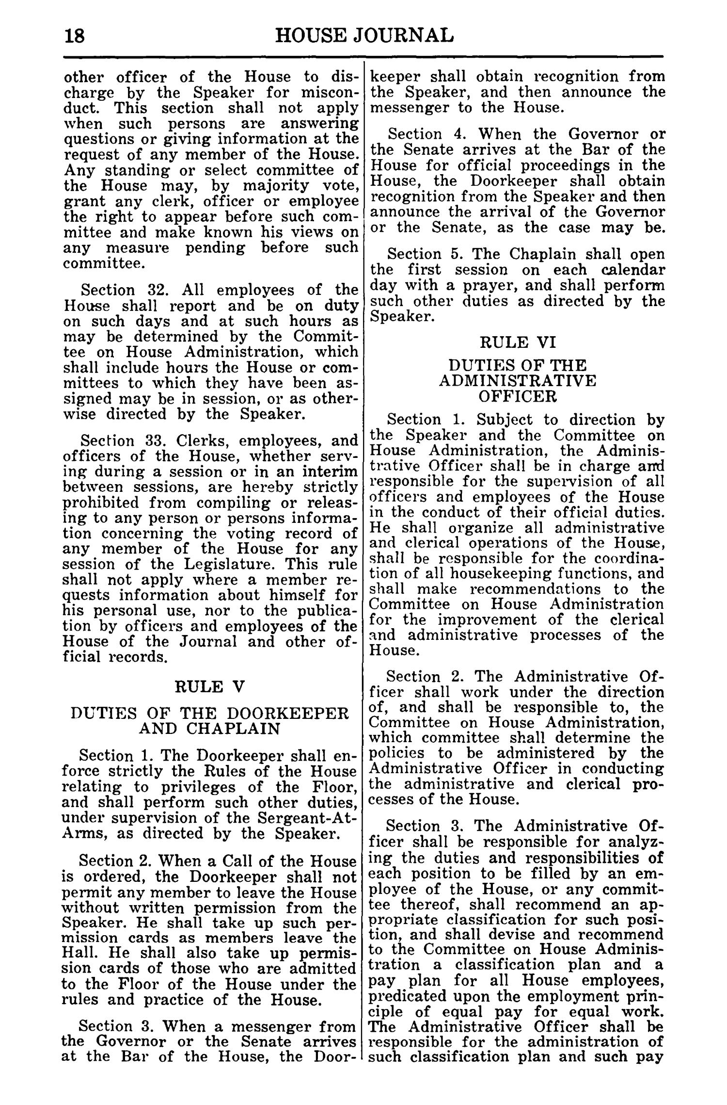 Journal of the House of Representatives of the Regular Session of the Sixtieth Legislature of the State of Texas, Volume 1
                                                
                                                    18
                                                
