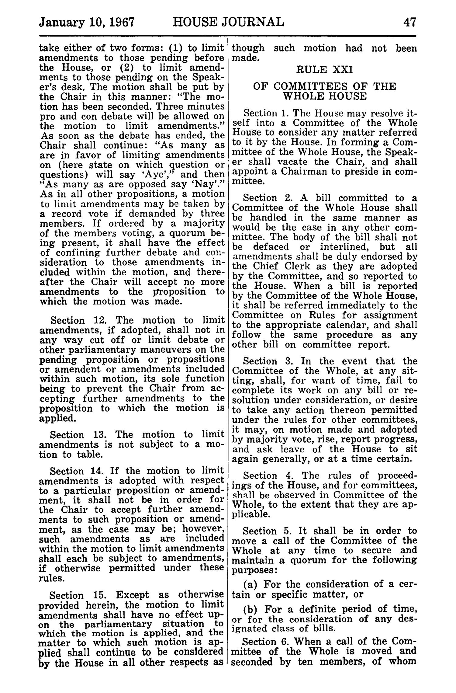 Journal of the House of Representatives of the Regular Session of the Sixtieth Legislature of the State of Texas, Volume 1
                                                
                                                    47
                                                