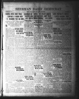 Primary view of object titled 'Sherman Daily Democrat (Sherman, Tex.), Vol. 40, No. 5, Ed. 1 Saturday, July 31, 1920'.