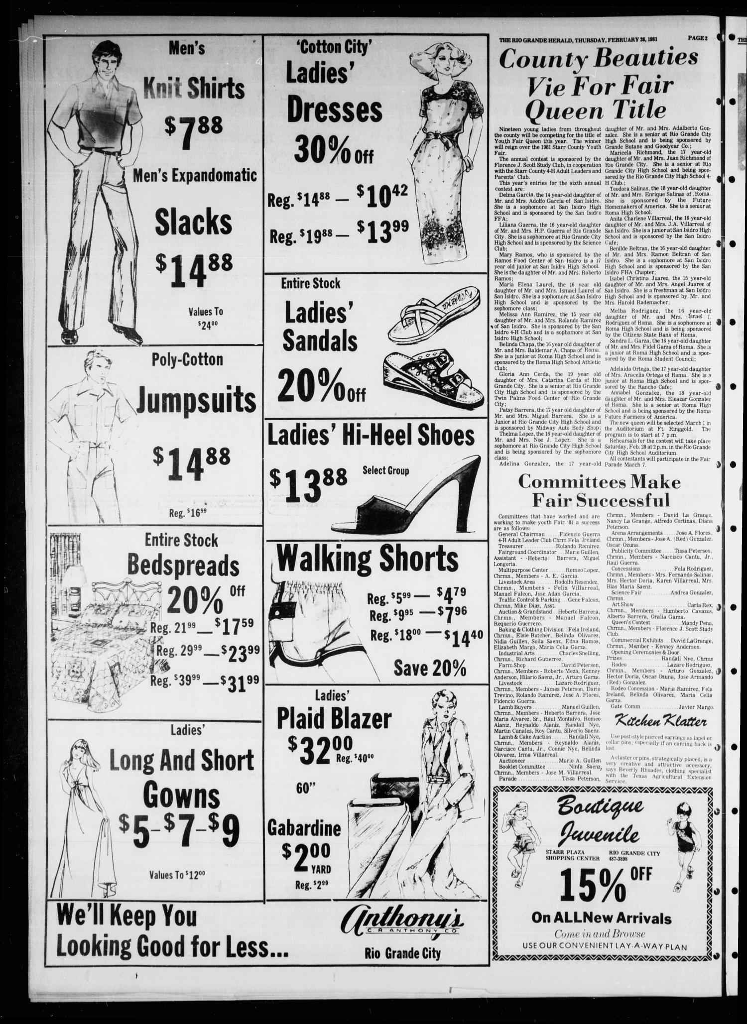 Rio Grande Herald (Rio Grande City, Tex.), Vol. 35, No. 76, Ed. 1 Thursday, February 26, 1981
                                                
                                                    [Sequence #]: 2 of 12
                                                