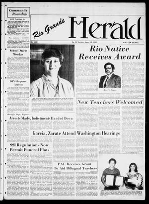 Primary view of object titled 'Rio Grande Herald (Rio Grande City, Tex.), Vol. 36, No. 44, Ed. 1 Thursday, August 19, 1982'.