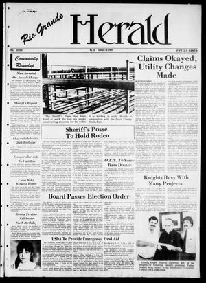 Primary view of object titled 'Rio Grande Herald (Rio Grande City, Tex.), Vol. 38, No. 16, Ed. 1 Thursday, February 16, 1984'.