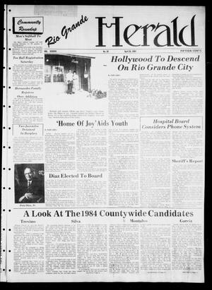Primary view of object titled 'Rio Grande Herald (Rio Grande City, Tex.), Vol. 38, No. 26, Ed. 1 Thursday, April 26, 1984'.