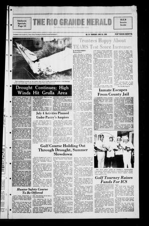 Primary view of object titled 'The Rio Grande Herald (Rio Grande City, Tex.), No. 34, Ed. 1 Thursday, June 30, 1988'.