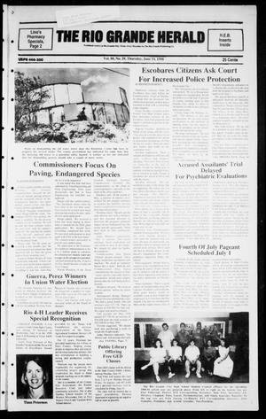Primary view of object titled 'The Rio Grande Herald (Rio Grande City, Tex.), Vol. 80, No. 29, Ed. 1 Thursday, June 14, 1990'.