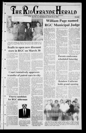Primary view of object titled 'Rio Grande Herald (Rio Grande City, Tex.), Vol. 82, No. 12, Ed. 1 Thursday, March 23, 1995'.