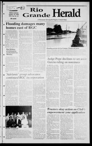 Primary view of object titled 'Rio Grande Herald (Rio Grande City, Tex.), Vol. 85, No. 43, Ed. 1 Thursday, October 22, 1998'.