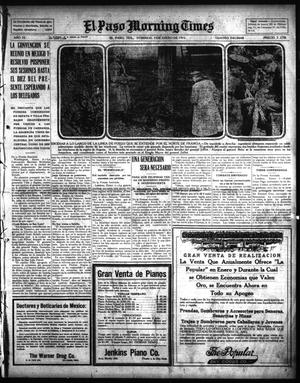 Primary view of object titled 'El Paso Morning Times (El Paso, Tex.), Vol. 35TH YEAR, Ed. 1, Sunday, January 3, 1915'.