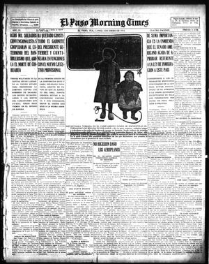 Primary view of object titled 'El Paso Morning Times (El Paso, Tex.), Vol. 35TH YEAR, Ed. 1, Monday, January 4, 1915'.