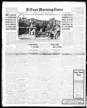 Primary view of object titled 'El Paso Morning Times (El Paso, Tex.), Vol. 35TH YEAR, Ed. 1, Monday, January 25, 1915'.