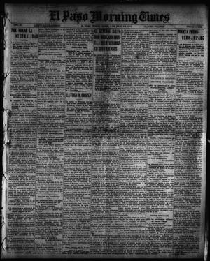 Primary view of object titled 'El Paso Morning Times (El Paso, Tex.), Vol. 35TH YEAR, Ed. 1, Monday, July 5, 1915'.