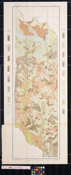 Primary view of object titled 'Soil map, Texas, Morris County sheet'.