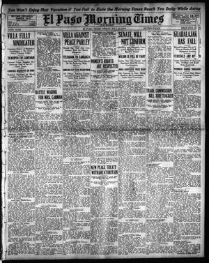 Primary view of object titled 'El Paso Morning Times (El Paso, Tex.), Vol. 34TH YEAR, Ed. 1, Friday, July 10, 1914'.