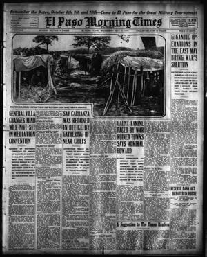 Primary view of object titled 'El Paso Morning Times (El Paso, Tex.), Vol. 35TH YEAR, Ed. 1, Wednesday, October 7, 1914'.