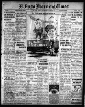 Primary view of object titled 'El Paso Morning Times (El Paso, Tex.), Vol. 36TH YEAR, Ed. 1, Thursday, October 7, 1915'.