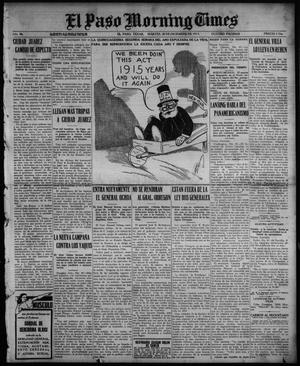 Primary view of object titled 'El Paso Morning Times (El Paso, Tex.), Vol. 36TH YEAR, Ed. 1, Tuesday, December 28, 1915'.