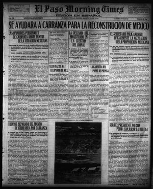 Primary view of object titled 'El Paso Morning Times (El Paso, Tex.), Vol. 36TH YEAR, Ed. 1, Thursday, August 10, 1916'.