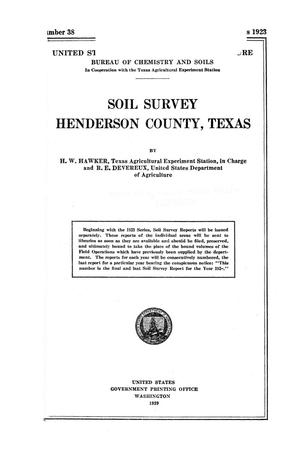 Primary view of object titled 'Soil survey, Henderson County, Texas'.